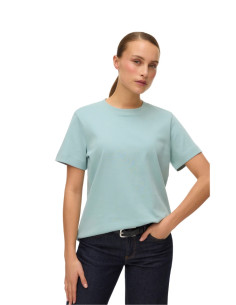 T-shirt donna Verde Acqua in felpa 100%cotone Vero Moda
