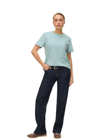 T-shirt donna Verde Acqua in felpa 100%cotone Vero Moda