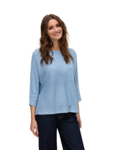 Pullover celeste scollo a barca donna Vero Moda