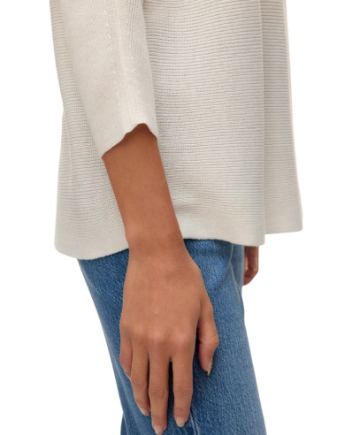 Pullover Vero Moda Bianco Scollo a Barca e Maniche Pipistrello