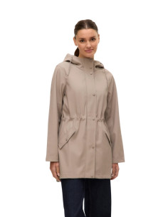 Giacca Impermeabile Cerata Tortora | Vero Moda