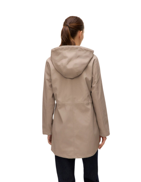Giacca Impermeabile Cerata Tortora | Vero Moda