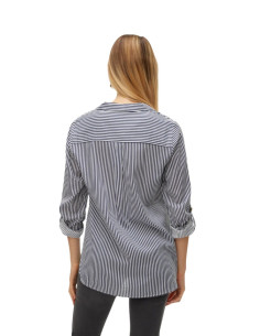 Camicia Bottoni Tartarugati Rigata - Vero Moda