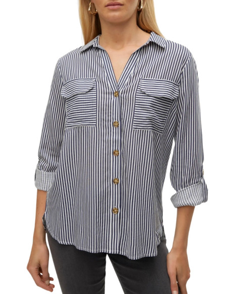 Camicia a Righe Donna in Viscosa ECOVERO™ | Stile Vero Moda
