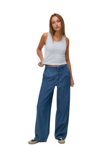 Jeans Wide Leg Denim Morbido Donna