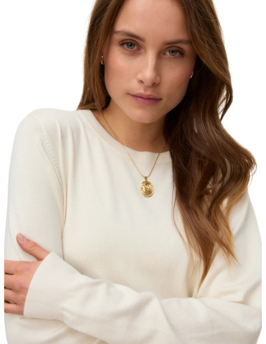 Pullover girocollo avorio donna Vero Moda