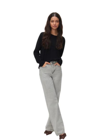 Pullover girocollo avorio donna Vero Moda