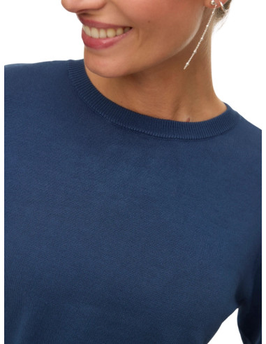 Pullover girocollo avorio donna Vero Moda