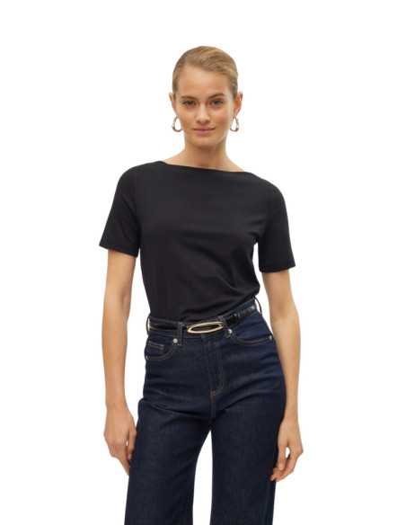 T-SHIRT MANICA CORTA SCOLLO BARCA