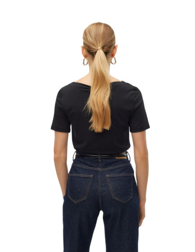 T-SHIRT MANICA CORTA SCOLLO BARCA