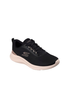Sneakers Donna Nere con Dettagli Oro Rosa e Memory Foam