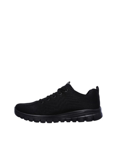 Sneakers Donna Skechers Total Black Comfort