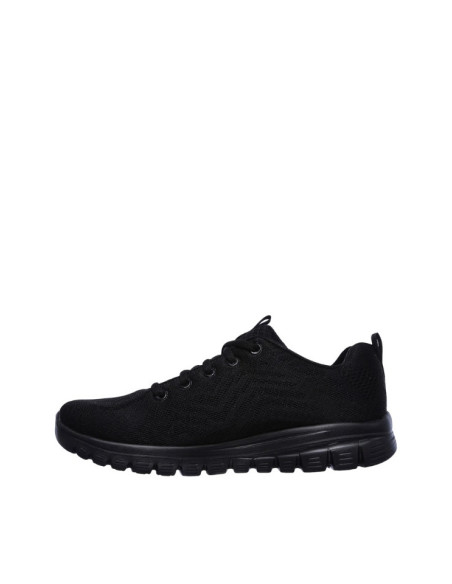 Sneakers Donna Skechers Total Black Comfort