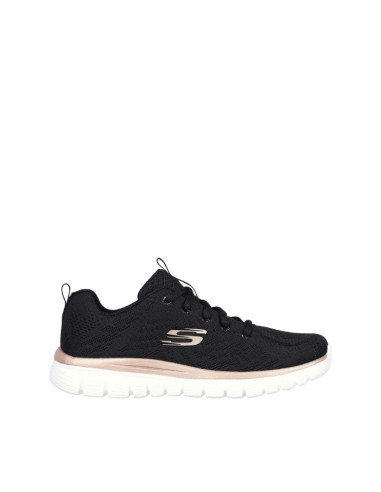 Sneakers Donna Skechers Nero Oro Comfort