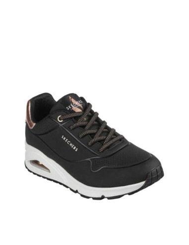 Skechers Uno Shimmer Away BLK Donna Nere