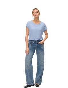 T-Shirt Tencel Basic Cielo Vero Moda