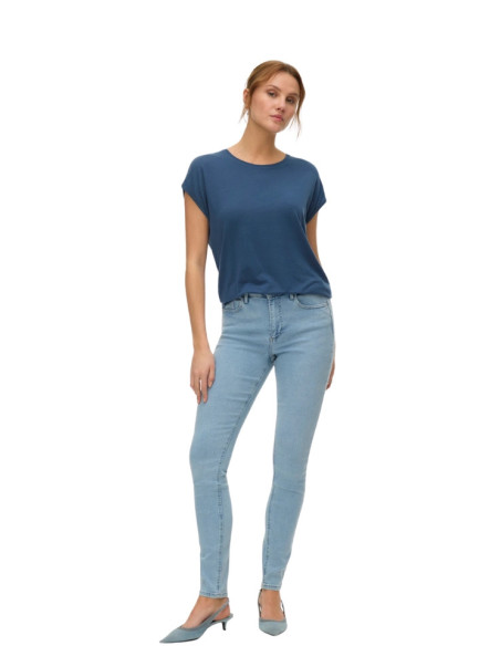 T-shirt Donna Color Denim Vero Moda | TENCEL™ Lyocell