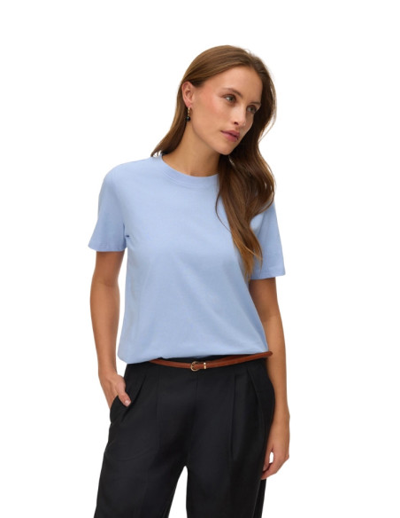 T-shirt Celeste Vero Moda 100% Cotone Biologico | Basic
