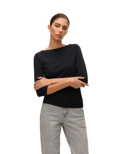 Top nero donna scollo barca Vero Moda
