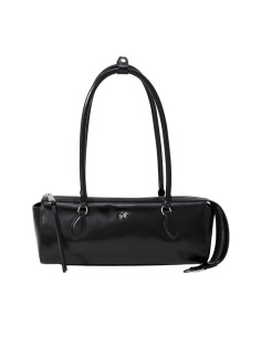 Borsa Baguette Steve Madden Midi Bag | Nera con Finitura Lucida