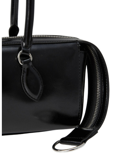 Borsa Baguette Steve Madden Midi Bag | Nera con Finitura Lucida