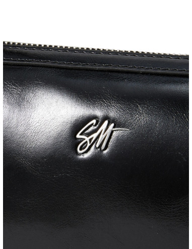 Borsa Baguette Steve Madden Midi Bag | Nera con Finitura Lucida