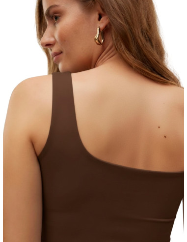 Top 2-in-1 Vero Moda Testa di Moro | Scollo Quadrato e Barchetta