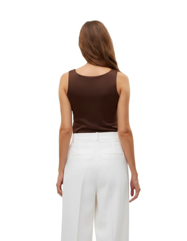 Top 2-in-1 Vero Moda Testa di Moro | Scollo Quadrato e Barchetta