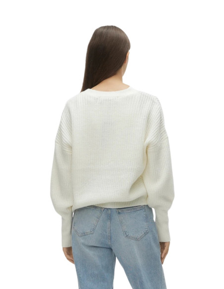 Cardigan Donna con Bottoni Tartarugati Panna Vero Moda