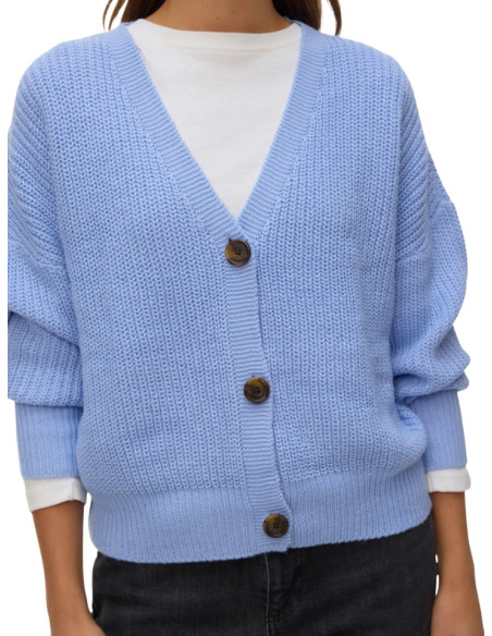 Cardigan Donna con Bottoni Tartarugati Indaco Vero Moda