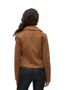 Chiodo in Eco Alcantara Cognac - Vero Moda