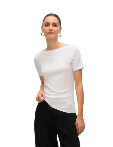 T shirt scollo barca modal