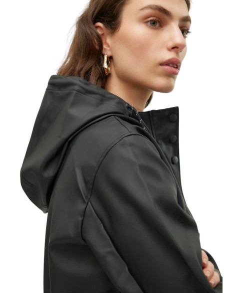 Giacca Impermeabile Donna Nera | Cerata con Cappuccio