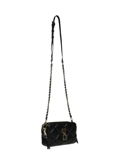 Borsa Steve Madden Nera Trapuntata Doppia Zip