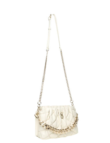 Borsa Steve Madden Avorio Trapuntata con catena dorata