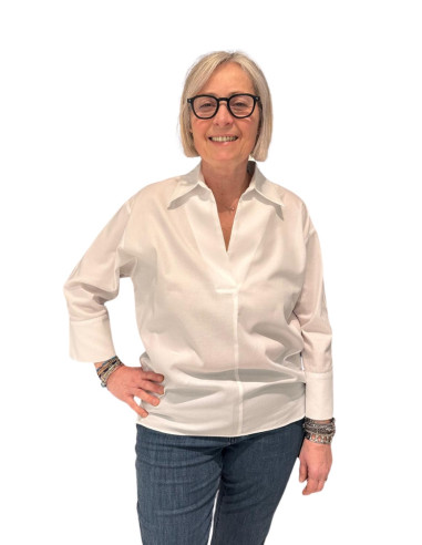 Camicia Oxford Donna E. MIRO | Oversize Cotone Elegante