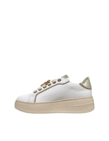 Sneakers donna Keys bianche con charm libellula