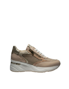 Sneakers Donna Beige Platform con Zip | Keys Eleganti e Chic