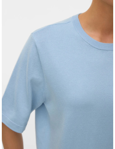 Pullover oversize donna celeste manica corta Vero Moda