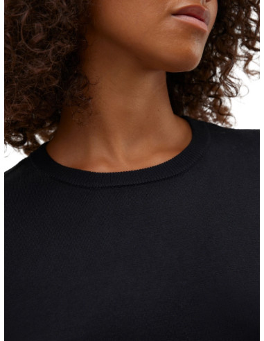 Pullover oversize donna nero manica corta Vero Moda