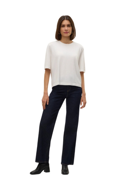 Pullover oversize donna bianco manica corta Vero Moda