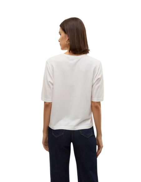 Pullover oversize donna bianco manica corta Vero Moda