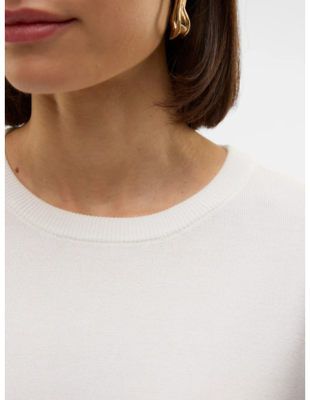 Pullover oversize donna bianco manica corta Vero Moda