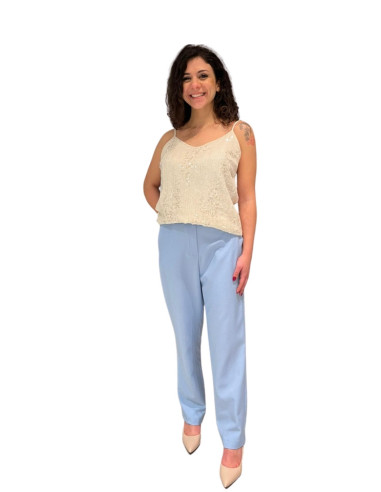 Pantalone stretto cielo donna Zahjr