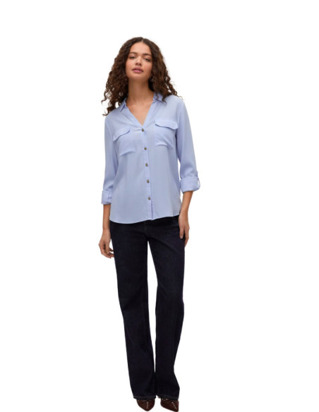 Camicia Celeste Vero Moda Regular Fit | Stile Versatile