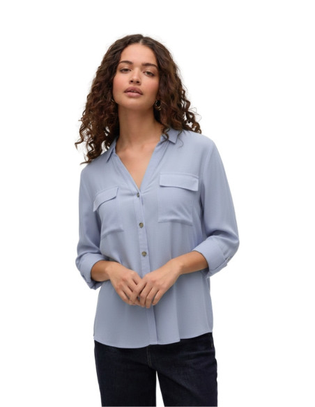 Camicia Celeste Vero Moda Regular Fit | Stile Versatile