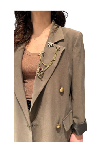 Blazer Donna Monopetto Militare Zahjr