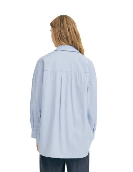 Camicia Oversize Celeste Donna ICHI | Popeline Cotone