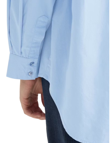 Camicia Oversize Celeste Donna ICHI | Popeline Cotone