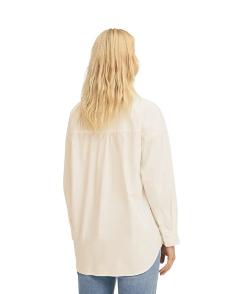 Camicia Oversize Bianca Donna ICHI | Popeline Cotone